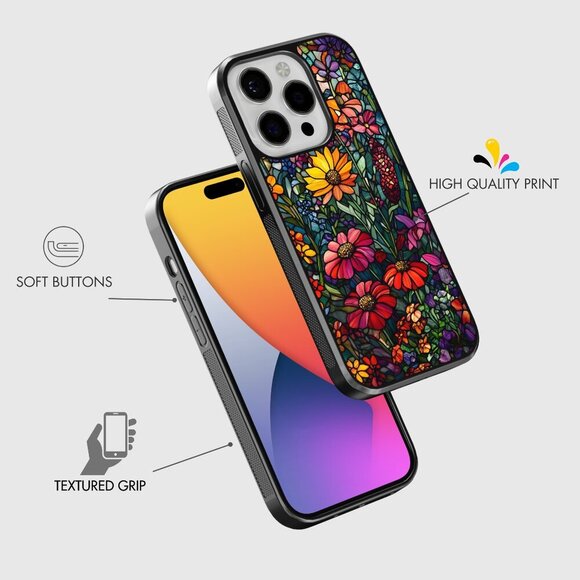 Floral Phone Cover – iPhone 16, 15 Pro, 14, Galaxy S25, S24, S24 Ultra, Pixel 9 - Picture 7 of 9